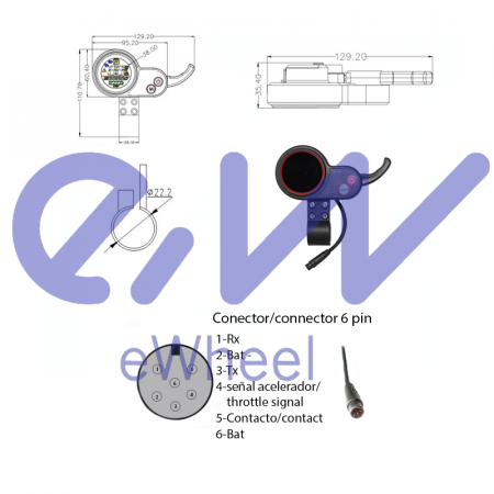 Display / Calculator de bord ZERO / Quickvolt QS-S4 pentru trotinete electrice – Afisaj digital si functii avansate [3]