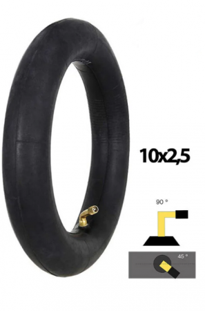 Cauciucuri trotinete electrice - Camera de aer 10x2.5 inch - Valva curbata pentru trotineta electrica JOYOR