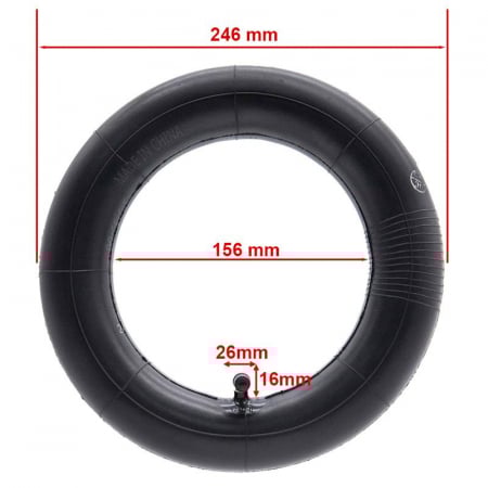 Camera de aer 11inch 90/65 - 6.5 - Valva curbata pentru trotineta electrica Zero 11x [1]