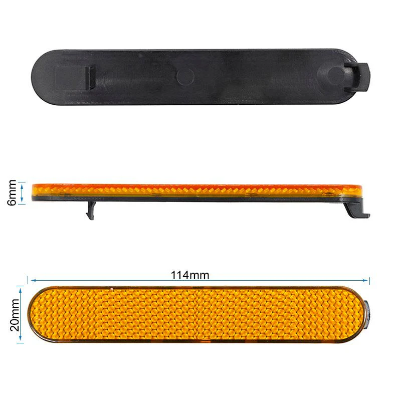 Set Capace Reflectorizante Xiaomi Mi4 Ultra - Ornamente Protectie Ax Roata Fata si Spate - Piese Schimb Originale Trotineta Trotineta Electrica [2]