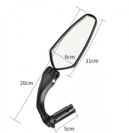 Oglinda Retrovizoare pentru Trotineta Electrica – Montaj pe Ghidon, Brat Rotativ [1]