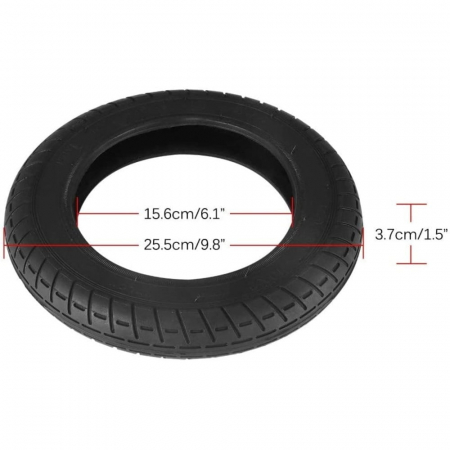 Cauciuc 10x2 inch pentru trotineta electrica si carucioare copii [3]