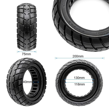 Cauciuc Plin Ultra-light Offroad 8.5x3 (Linie Neagra) - KuKirin G2 Pro (Model 2023) [3]