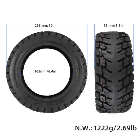 Cauciuc Tubeless 100/65-6.5 pentru Trotinetă Electrică (11 inch) [2]