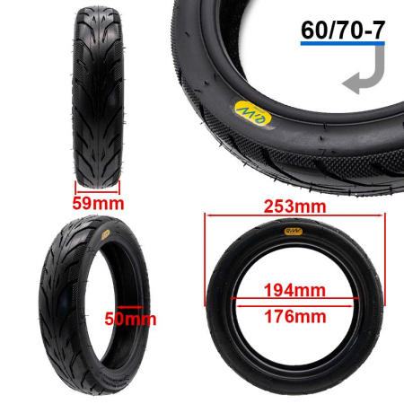 Anvelopa Tubeless 60/70-6.5 (10 Inch) - Trotineta Electrica [1]