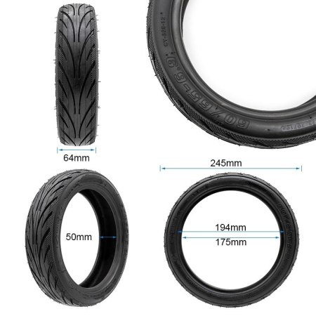 Cauciuc Tubeless Cityroad 60 65-6.9 Trotineta Electrica [3]