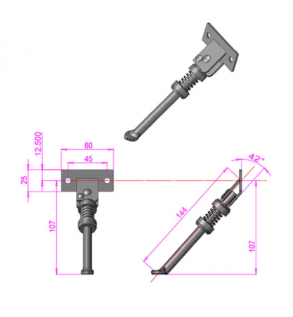 Cric pentru trotineta electrica Kugoo G2 PRO [2]