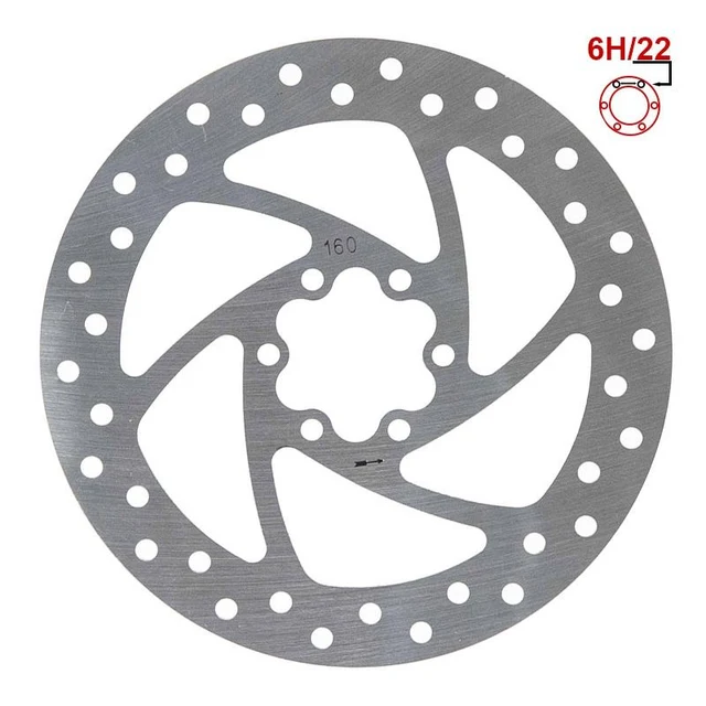 Piese de schimb - Disc de Frână 160mm cu 6 Găuri pentru Trotinete Electrice KuKirin G4 (Model 2025) și KuKirin G2  – Performanță Premium