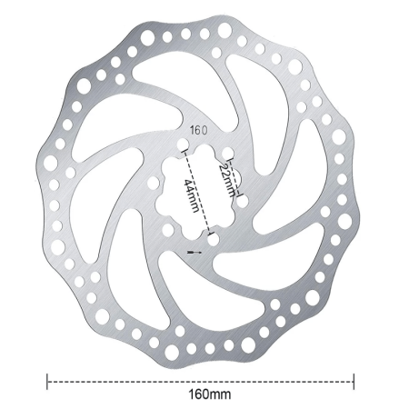 Disc de Frână 160mm cu 6 Găuri pentru Trotinete Electrice KuKirin G4 (Model 2025) și KuKirin G2  – Performanță Premium - Copie [2]