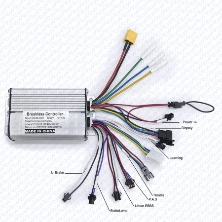 Kit Controller + Display GT-100 (36V/48V, 25A, 500W) [1]