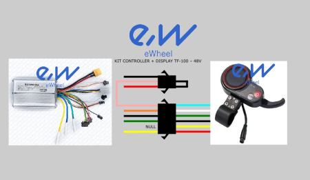 Kit TF-100: Controller 20A + Display LCD 36V/48V - Trotineta Electrica [1]