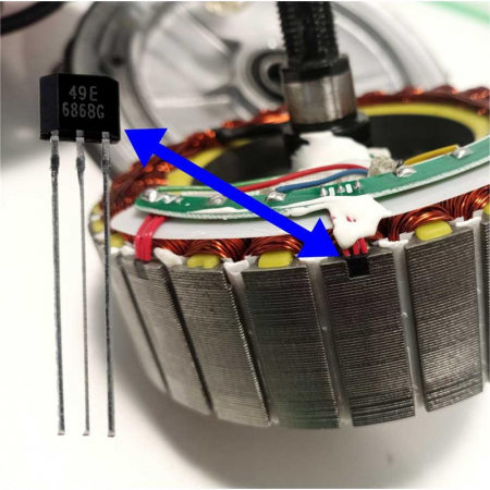 Motor 350W pentru trotineta electrica XIAOMI M365/PRO/PRO2/1S/ESSENTIAL/MI3 cu cauciuc si camera [2]