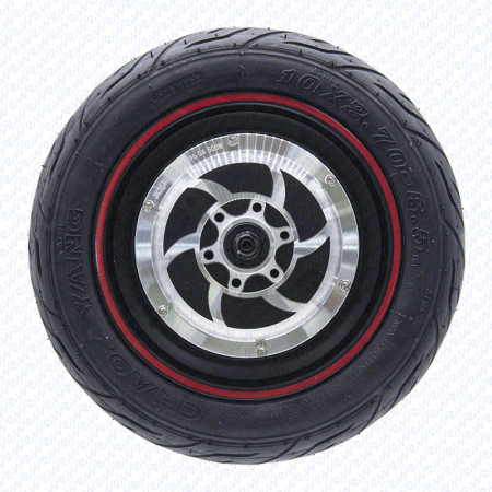 Roata cu motor 10 inch 500W (Max. 800w) - anvelopa Chaoyang tubeless 10A 2.7-6.5 Trotineta Electrica [1]
