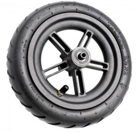 Roți complete (jantă+cauciuc) - Roata Spate 8.5 Inch pentru trotinete electrice Xiaomi Mijia M365– Cauciuc + Camera