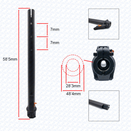 Tija ghidon / Coloana directie - KugooKirin G2 Pro [2]