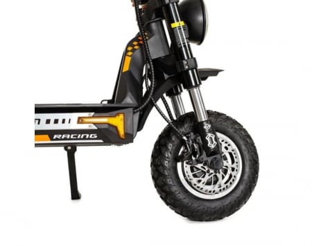 Trotineta electrica de teren KuKirin G4 Max – 2 motoare de 1600W, baterie 60V 35,2Ah, viteza maxima 86 km/h, autonomie 95 km, anvelope 12 inch, frane hidraulice, IP54 – Negru [7]