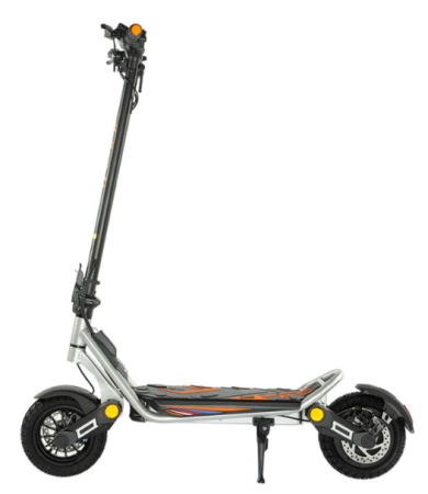 Trotineta electrică KuKirin A1, motor de 800W, baterie de 48V 13Ah, viteză maximă 45 km/h, autonomie de până la 45 km, anvelope de 10 inch, frâne pe disc și suspensie dublă [1]