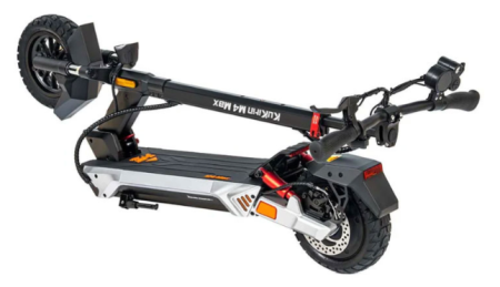 Trotineta electrică KuKirin M4 Max 2025, motor 800W, baterie 48V 18.2Ah, viteză maximă 45 km/h, autonomie de până la 64 km, anvelope de 10 inch, frâne pe disc și suspensie dublă [2]
