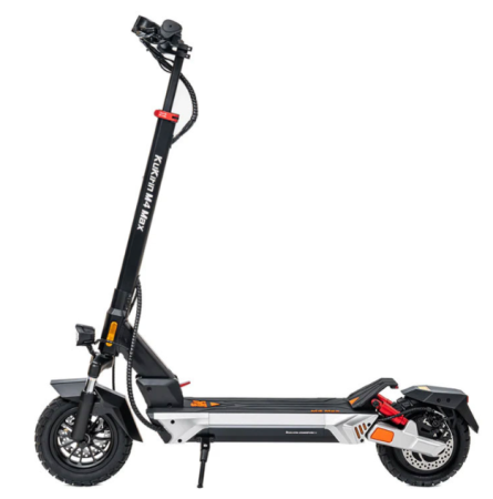 Trotineta electrică KuKirin M4 Max 2025, motor 800W, baterie 48V 18.2Ah, viteză maximă 45 km/h, autonomie de până la 64 km, anvelope de 10 inch, frâne pe disc și suspensie dublă [1]