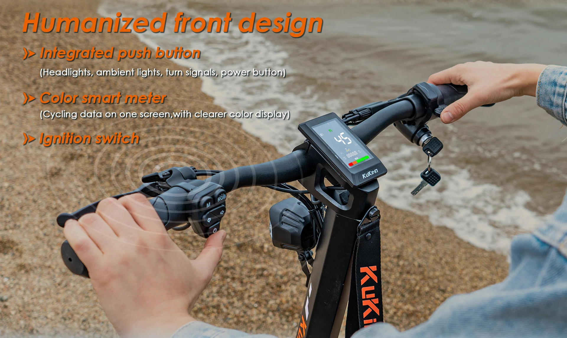 Trotineta Electrica Kukirin T3 - Motor 800W, Baterie 48V 15.6Ah, Roti 10 Inch [9]