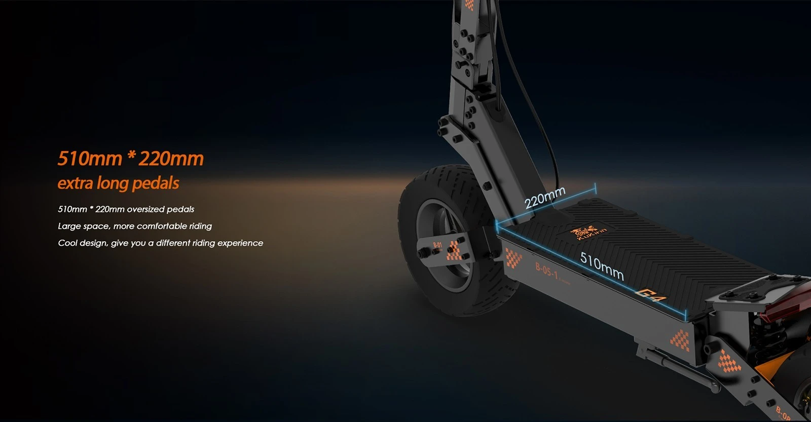 Trotineta Electrica Off-Road KuKirin G4 2025  – Motor 2000W, Baterie 60V 20Ah, Viteza Maxima 70 km/h, Autonomie Pana la 75 km, Anvelope de 11 inch [13]