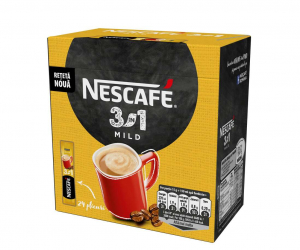 Cafea - Cafea instant, Nescafe, 3 in 1 Mild, 15 g x 24 plicuri