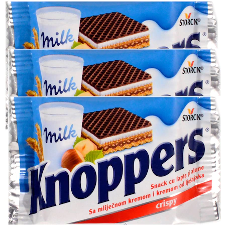 Croissant , Napolitane - napolitane knopers 3x25g