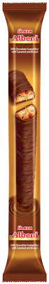 Ciocolata ,Bomboane - Baton de biscuit Albeni caramel stiks 47g