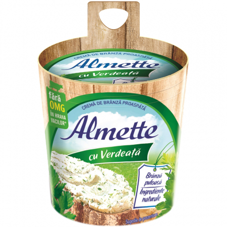 Lactate - Almette Crema de branza proaspata cu verdeata 150g