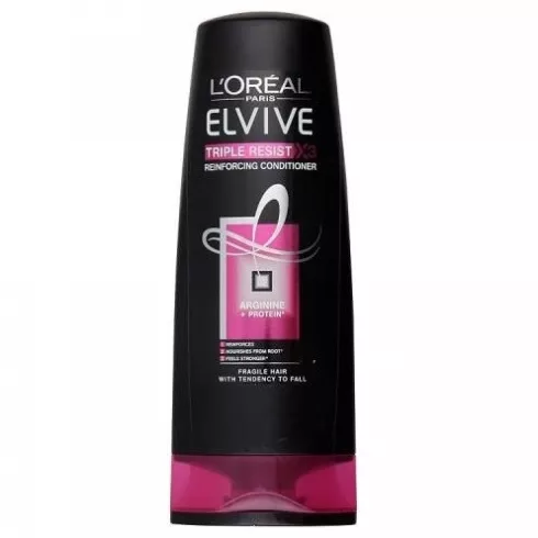 Cosmetice - Balsam L'Oreal Elveve Triple Resist x3, pentru par fragil, 200 ml