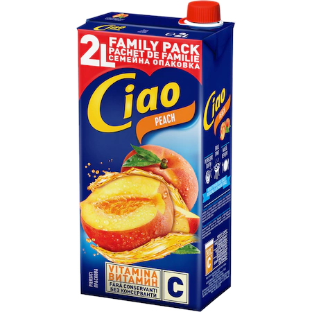 Racoritoare - Ciao Bautura racoritoare necarbogazoasa cu suc de piersica 2L
