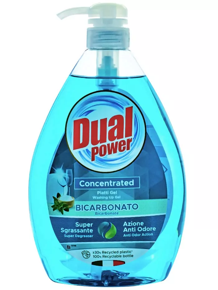 Detergenti vase - Detergent vase, Dual Power Bicarbonat si Citrice, 1 Litru