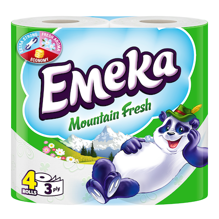 Prosoape hartie / Hartie Igienica - Hartie Igienica Emeka Mount Fresh, 4 Role