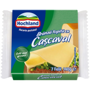 Lactate - Branza topita felii cu cascaval 140g Hochland