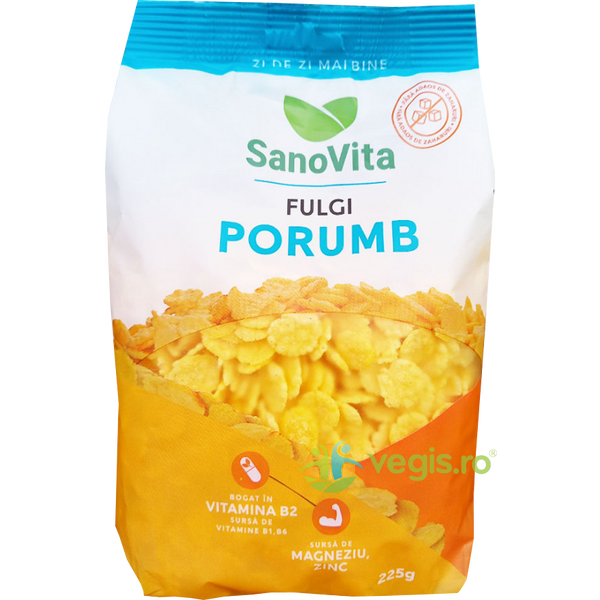 Cereale - Fulgi de Porumb fara Zahar 225g SANOVITA