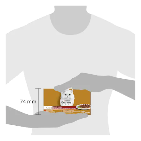 Hrana umeda pentru pisici Gourmet Gold, Multipack Vita si Pui, 4 x 85 g.webp [2]