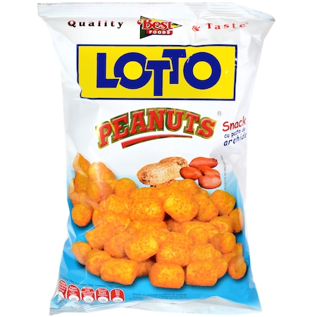Chipsuri Snacks / Alune Seminte - Snack cu pasta de arahide 90g Lotto