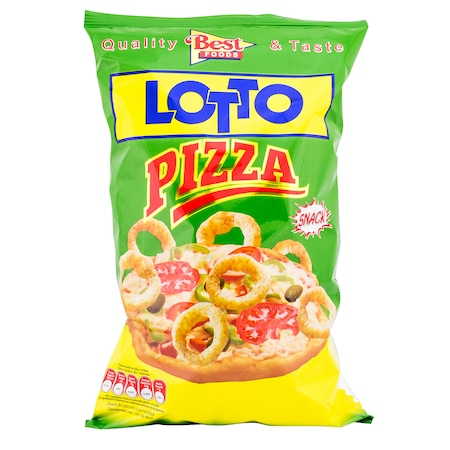Chipsuri Snacks / Alune Seminte - Snacks cu aroma de pizza 75g Lotto