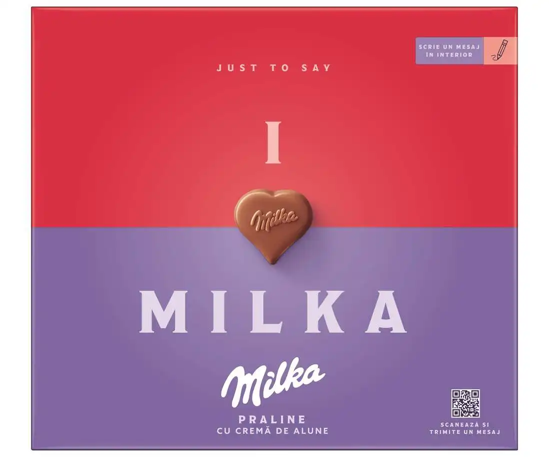 Ciocolata ,Bomboane - Milka I Love Hazelnuts praline ciocolata 110 g