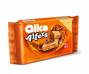 Dulciuri - Napolitane cu crema cacao si aroma de rom Alka Alfers 170g