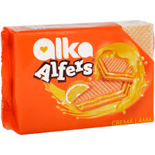 Dulciuri - Napolitane cu crema de lamaie Alfers 170g Alka
