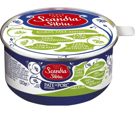 Conserve - Scandia Sibiu pate cu ficat de porc 120 g