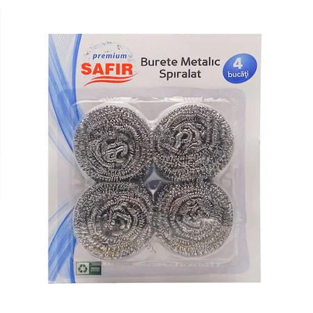 Produse menaj - bureti metalici safir 4buc set.webp