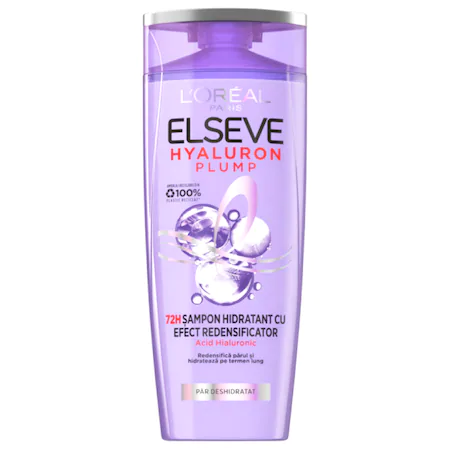 Ingrijire Par - Sampon hidratant L'Oreal Paris Elseve Hyaluron Plump pentru par deshidratat, 250 ml 1.webp