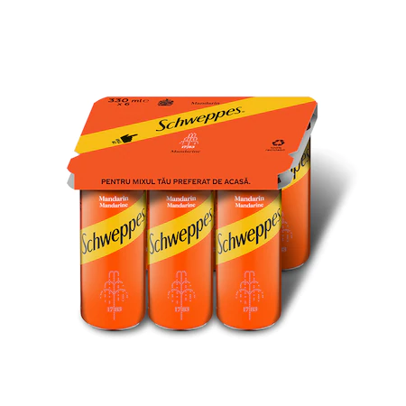 Racoritoare - Schweppes Mandarin, Doza 6 X 0.33l