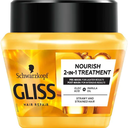 Ingrijire Par - Tratament masca Gliss Oil Nutritive pentru par lung cu varfuri despicate, 300 ml.webp