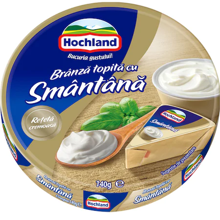 Lactate - Branza topita triunghiuri cu smantana 140g Hochland