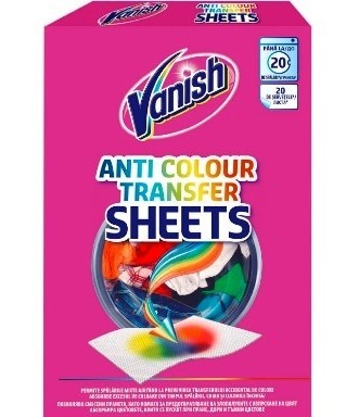 Detergenti - Vanish Servetele anti-transfer de culoare, 20 buc