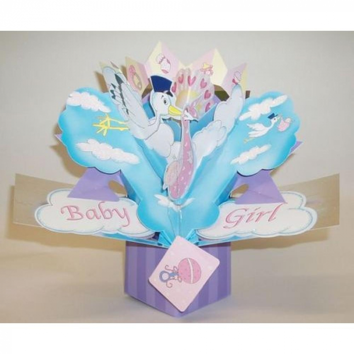 Balon Folie Baby Girl Cu Decor 3D 45 cm 1 buc DB27187 [1]