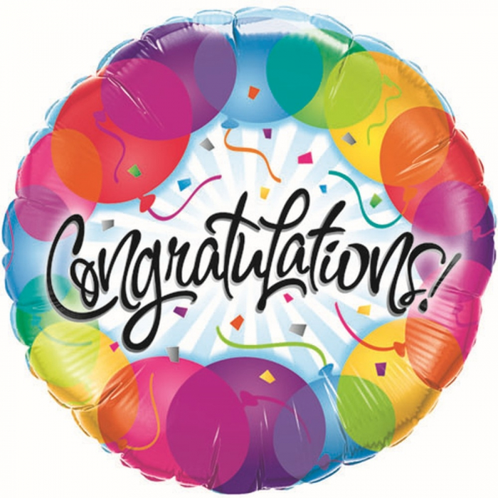 Balon Folie Congratulations Ballons 45 cm 1 buc DB33360 [1]